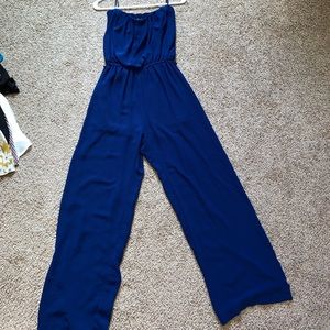 Strapless pant jumpsuit